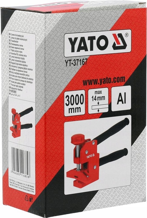 YATO ŁAMACZ ŁAMAK DO PŁYTEK CERAMICZNYCH RÓŻNEGO FORMATU GRES 14MM