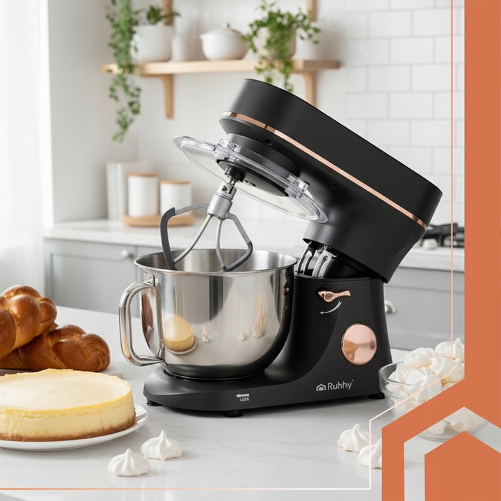 Robot Planetarny Kuchenny z Podgrzewaną Misą 5,7L Ruhhy Duży