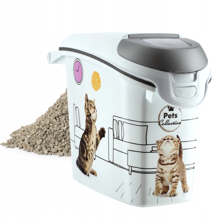 CURVER POJEMNIK NA KARMĘ ŻWIREK DLA KOTA 6kg 15L