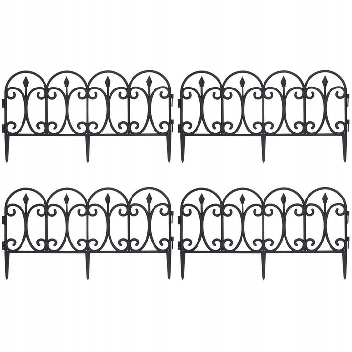 PŁOT PŁOTEK OGRODOWY PALISADA 4SZT 240CM OBRZEŻE