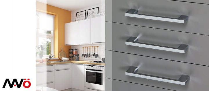 UCHWYT MEBLOWY CHROM POŁYSK 320MM UCHWYT DO MEBLI UCHWYT DO SZUFLADY