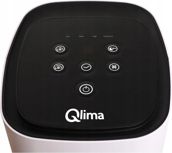 DUZY Oczyszczacz powietrza Qlima A 68 - Jonizator - Światło UV HEPA