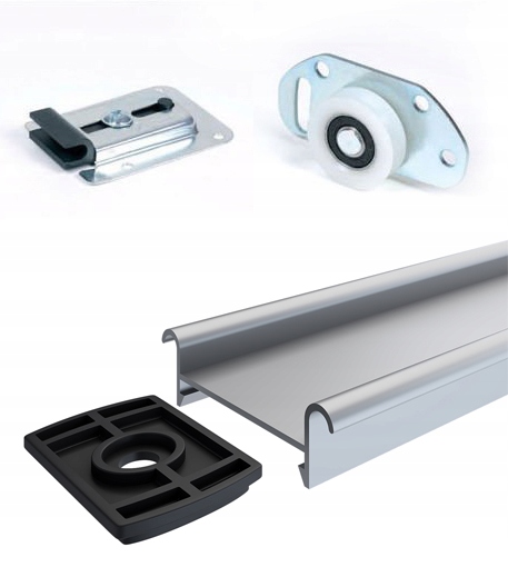 Szafa przesuwna 180cm 2 wnętrza ANTRACYT + ARTISAN