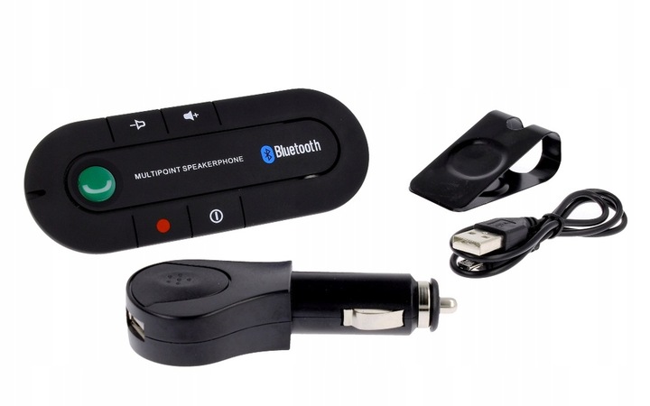 ZESTAW GŁOŚNOMÓWIĄCY SAMOCHODOWY BLUETOOTH 5.0 EDR