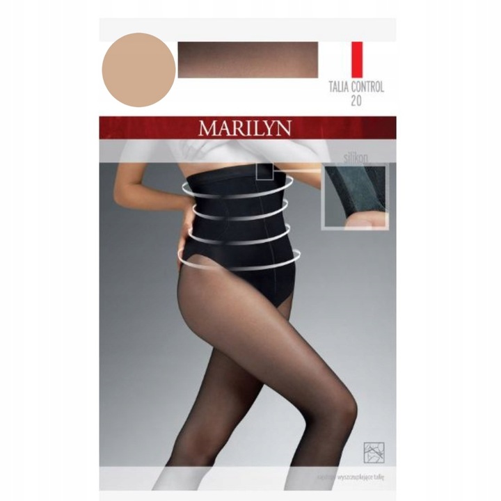 Rajstopy Modelujące z Wysokim Stanem Wyszczuplające TALIA CONTROL 20 DEN 3