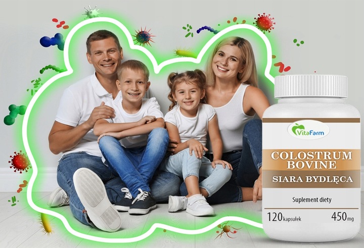 Colostrum bovine siara bydlęca kapsułki 120 szt.