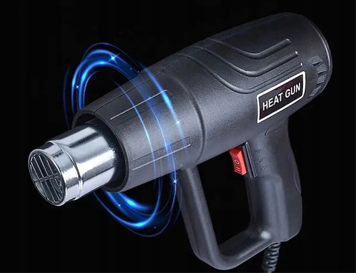 OPALARKA ELEKTRYCZNA 2000W REGULACJA 230V 2 BIEGI 100-600°C MOCNA + 4