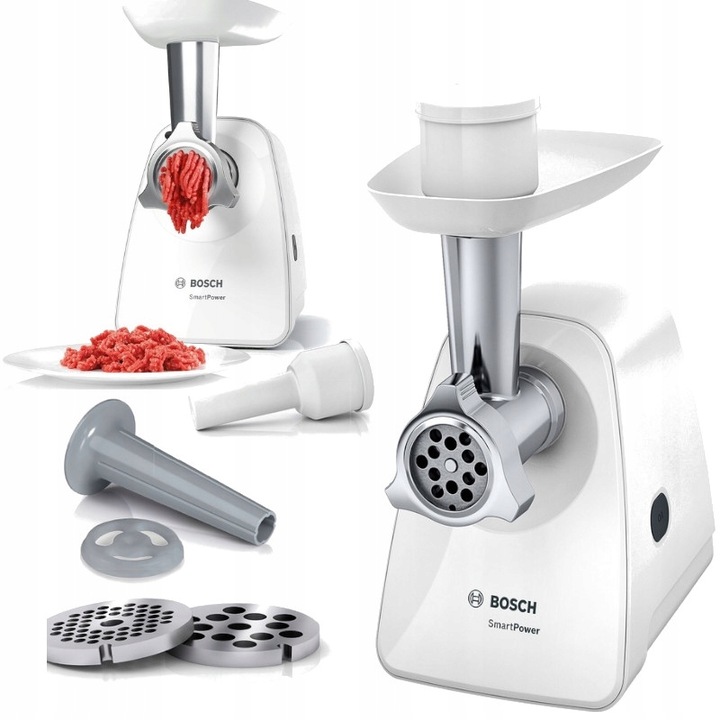 Maszynka do mielenia mięsa BOSCH MFW2510W 1500W Nasadka masarska Mocna