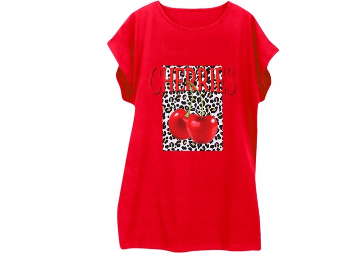 Kobieca dłuższa bluzka z bawełny Plus Size 4XL 48