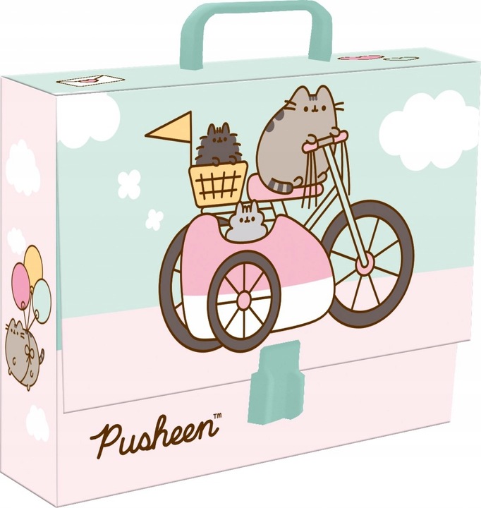 GRUBA Teczka z rączką A4 PUSHEEN PUSZIN XL Kot Kotek