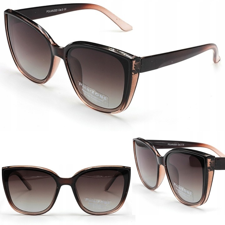 Okulary przeciwsłoneczne damskie polaryzacyjne z etui worek Polarzone UV400
