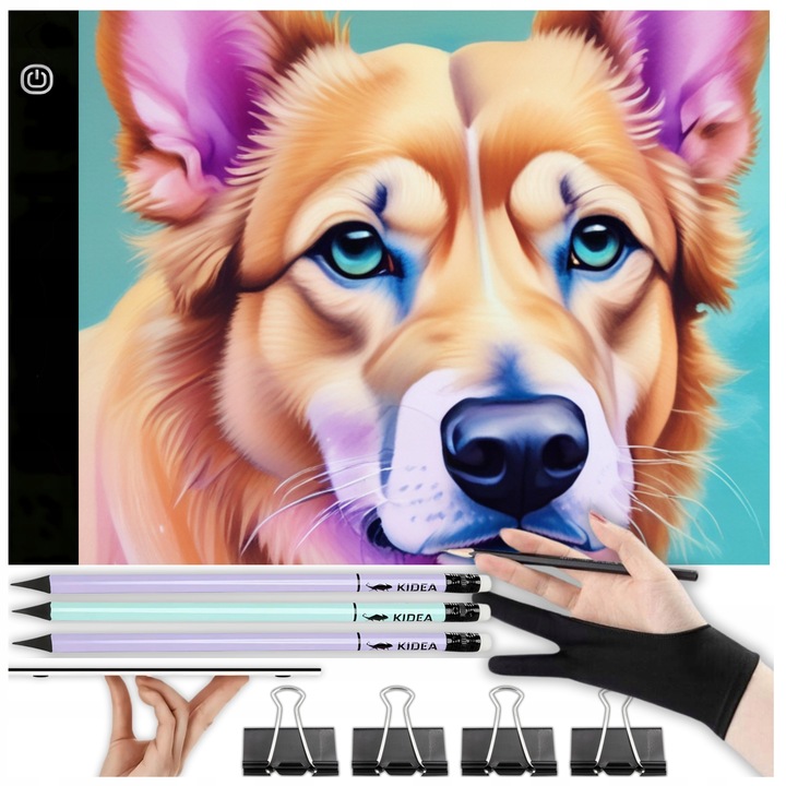 TABLET GRAFICZNY DESKA KREŚLARSKA TABLICA DLA DZIECI DO RYSOWANIA MALOWANIA