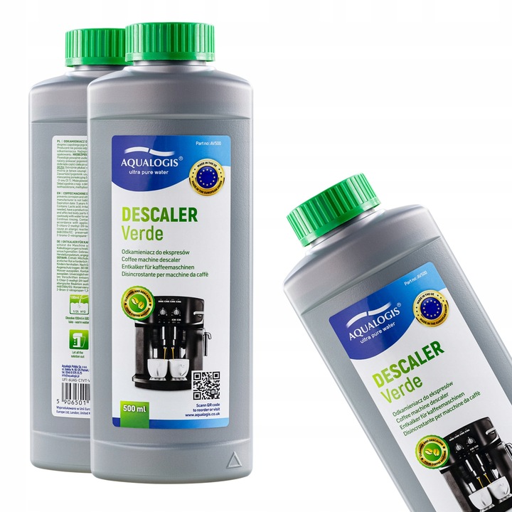 Odkamieniacz Aqualogis Verde 500ml Koncentrat Odkamieniający do