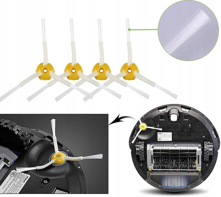 ZESTAW FILTRY AeroVac SZCZOTKI DO iRobot ROOMBA 620 650 671 676 680