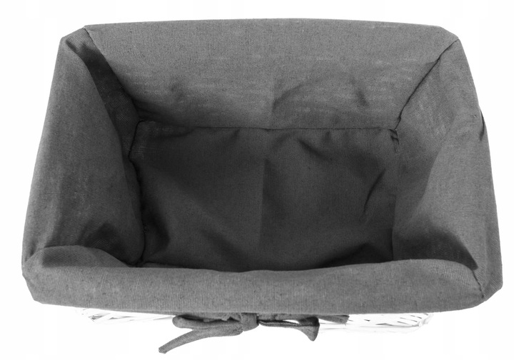 KOSZYK WIKLINOWY KOSZYCZEK POJEMNIK ORGANIZER ŁAZIENKOWY BIAŁY 30cm