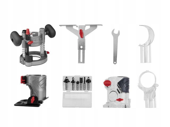 AKUMULATOROWA FREZARKA GÓRNOWRZECIONOWA PARKSIDE 20 V ZESTAW + WALIZKA