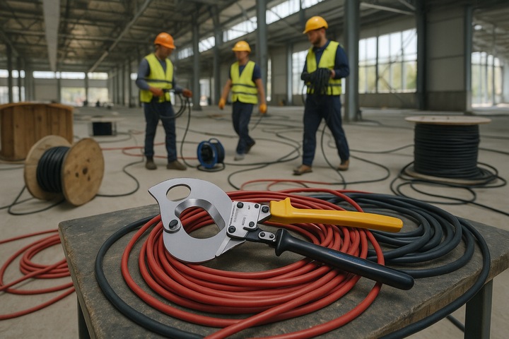 Nożyce zapadkowe do kabli 500 mm2 ENERGOTYTAN KT60 / OBCINAKI DO KABLI