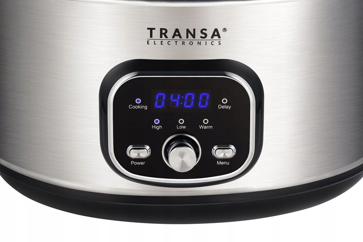 WOLNOWAR Garnek ceramiczny z PROGRAMATOREM SlowCooker TRANSA 6,5L 320W