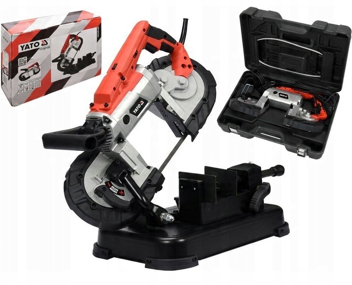YATO PRZECINARKA TAŚMOWA Z PODSTAWĄ PIŁA DO METALU PRZENOŚNA 1100W