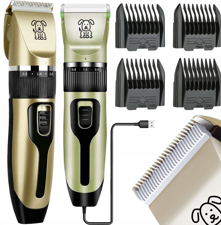 MASZYNKA DO STRZYŻENIA PSÓW PSA KOTA ZWIERZĄT ZESTAW CICHA PROFESJONALNA