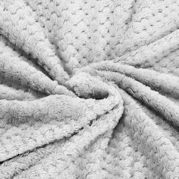 GRUBY KOC CIEPŁY NARZUTA DWUSTRONNA NA ŁÓŻKO KANAPĘ 220x200 cm PLED MIĘKKI