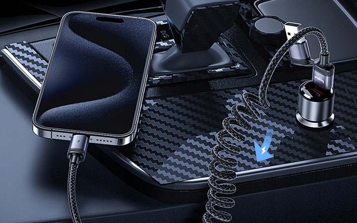 BOSTE SZYBKI KABEL PRZEWÓD USB-C / USB-A DO USB-C 2W1 60W PD QC MOCNY 1.5M