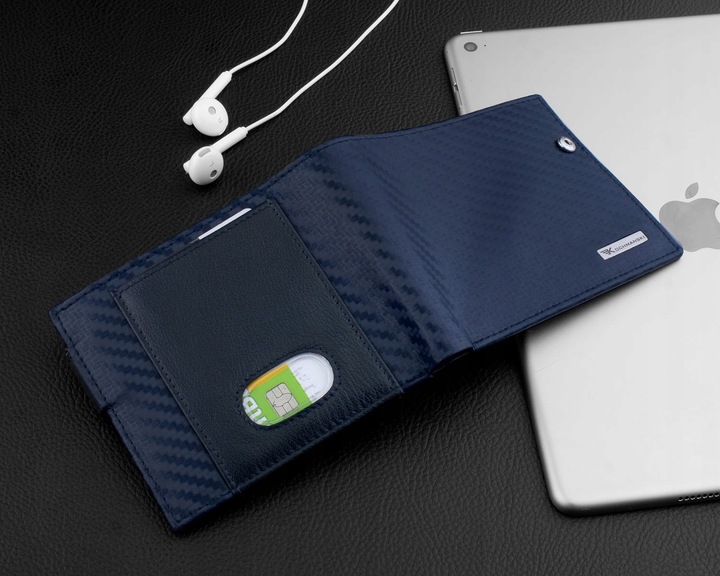 KOCHMANSKI skórzany portfel męski mały cieńki slim