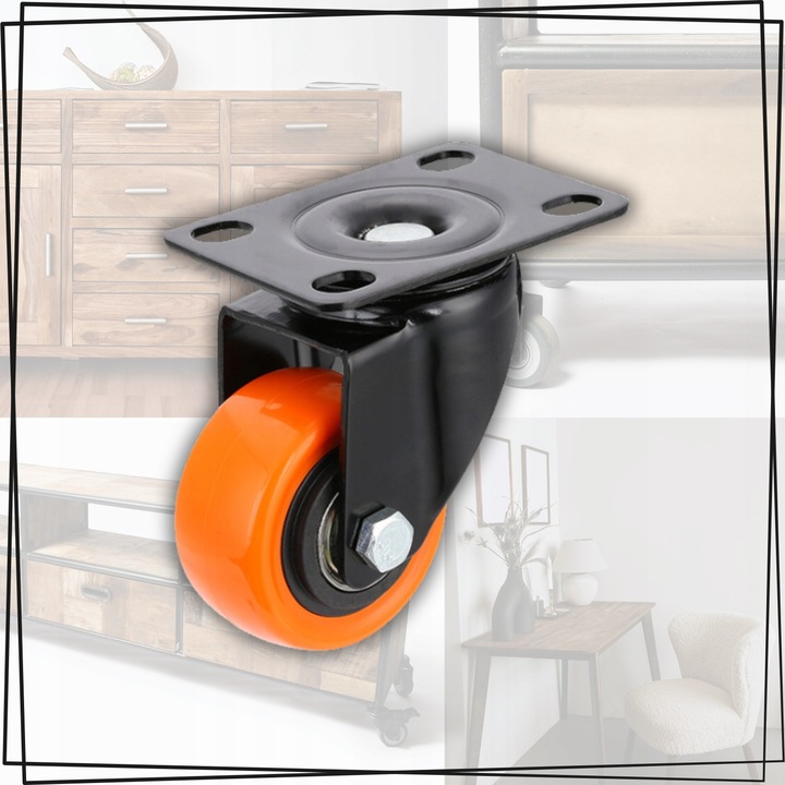 KÓŁKA OBROTOWE JEZDNE MAŁE KOŁA SKRĘTNE ZESTAW JEZDNY 4szt 300kg +