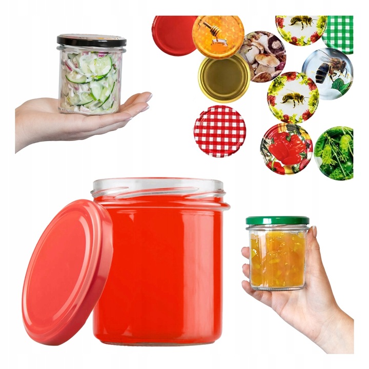 15x SŁOIK 350ml MIÓD DŻEM MIĘSO PASZTET PRZETWORY SŁOIK PROSTY Z ZAKRĘTKĄ