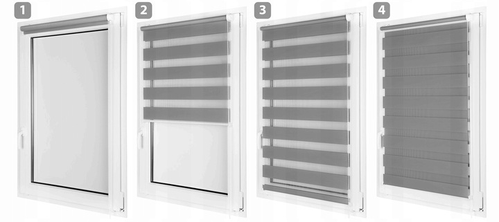 Roleta Dzień Noc na Wymiar 100x140 cm z Napinaczem