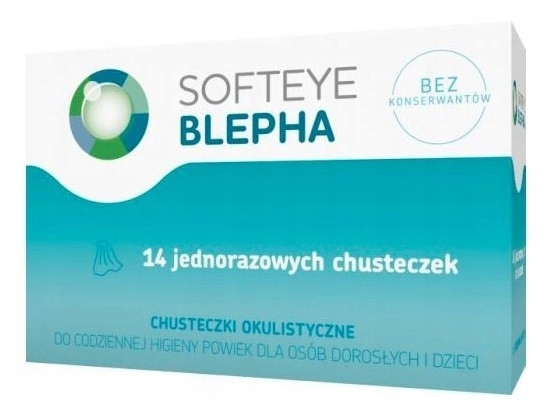 Softeye Blepha chusteczki okulistyczne 14 sztuk