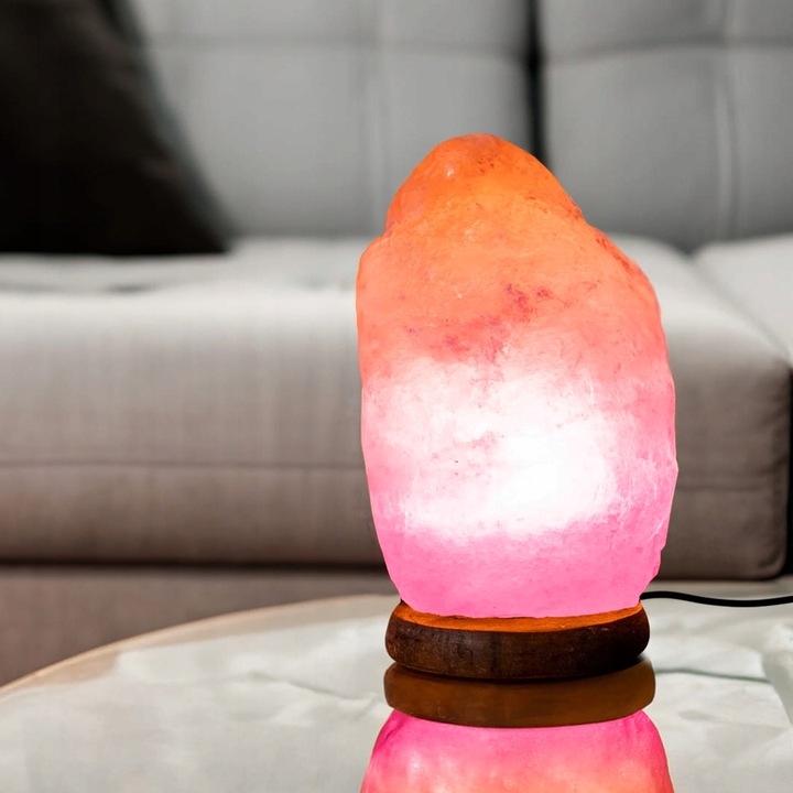 LAMPA SOLNA LAMPKA NOCNA SÓL HIMALAJSKA JONIZATOR BRYŁA SOLI USB