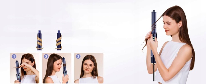 110000RPM Suszarko Lokówka Szczotka do Włosów Obrotowa 5w1 Jonizacja