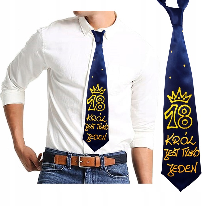 PREZENT NA URODZINY KRAWAT 18 30 40 50 60 70