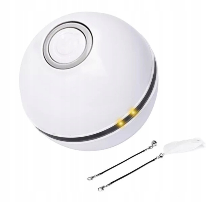 INTERAKTYWNA ZABAWKA PIŁKA DLA KOTA + DODATKI