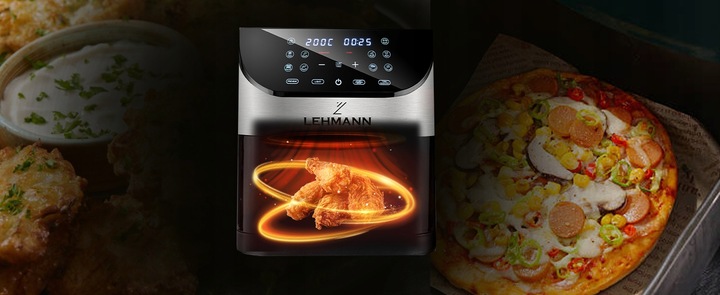 FRYTKOWNICA BEZTŁUSZCZOWA AIRFRYER 8L NIEPRZYWIERAJĄCA 12 PROGRAMÓW