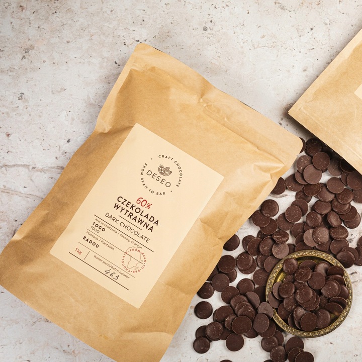 CZEKOLADA GORZKA 60% 500g DESEO DROPSY CZEKOLADOWE 60% TOGO