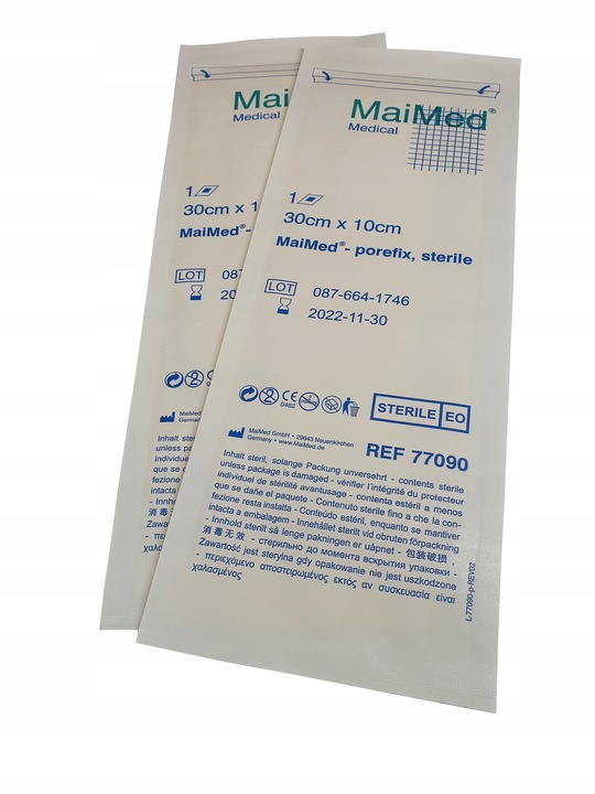 PLASTER Z OPATRUNKIEM STERYLNY NA RANY Z WKŁADEM CHŁONNYM 30x10cm 25szt