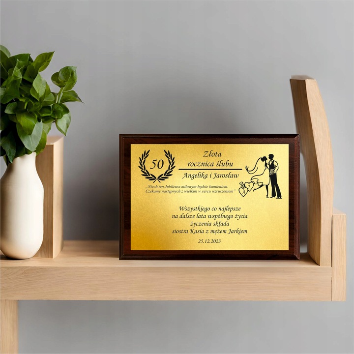 Magiczny Spersonalizowany Upominek Prezent Gift na Rocznicę Ślubu 1-50 lat