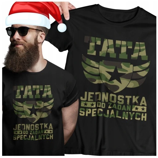 ORYGINALNY PREZENT DLA TATY NA ŚWIĘTA KOSZULKA POD CHOINKĘ