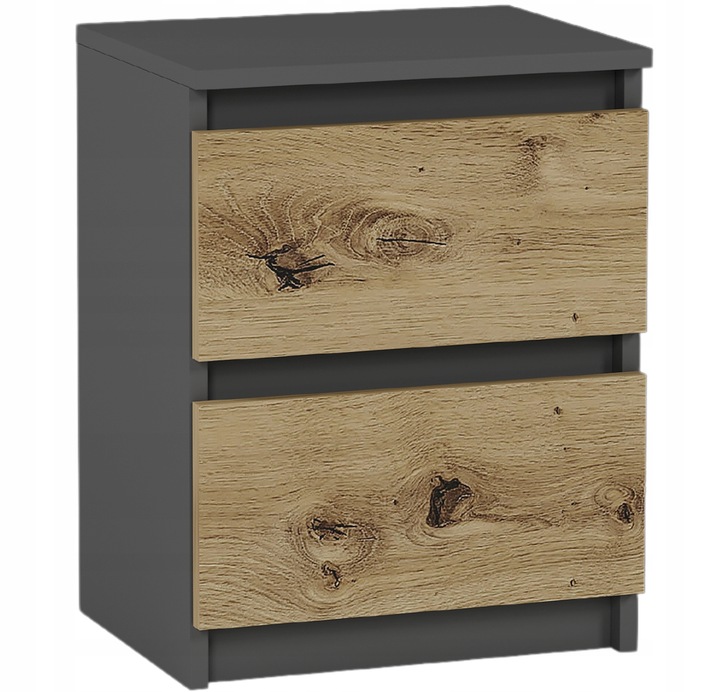Szafka nocna komoda stolik 40cm R-2 ANTRACYT MIX ARTISAN
