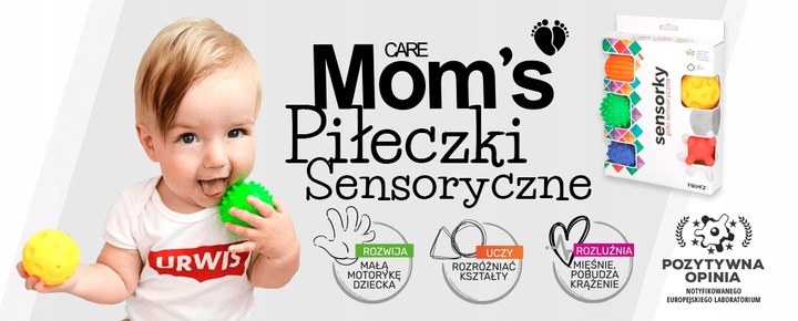 Hencz Mom's Piłki Sensoryczne Sensorky Piłeczki