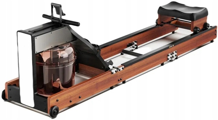 Kingsmith WR1 brązowy wioslarz wodny Bluetooth Fit Android iOS LCD Drewno