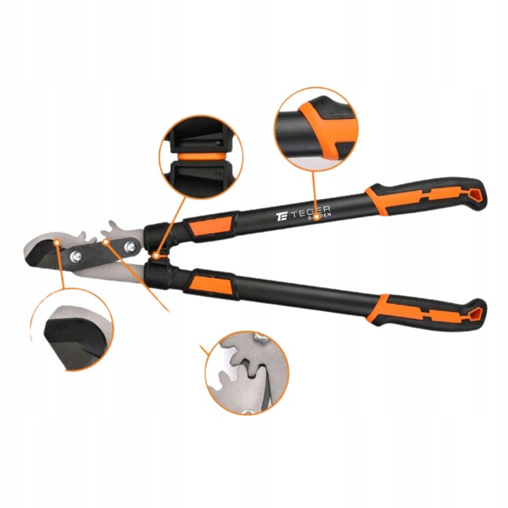 Sekator nożyce dwręczne teleskopowe PROESJONALNY Teger 40mm 660-915