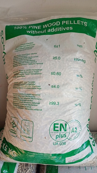 Pellet Rodos EN Plus pellet sosnowy worek 15kg