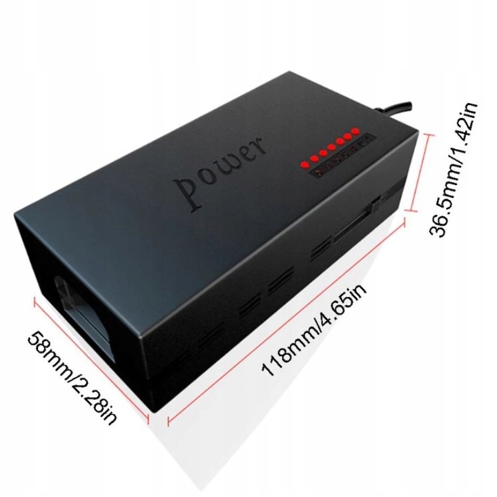 Zasilacz Uniwersalny ładowarka sieciowa do laptopa 120W 12-24V 8 wtyków