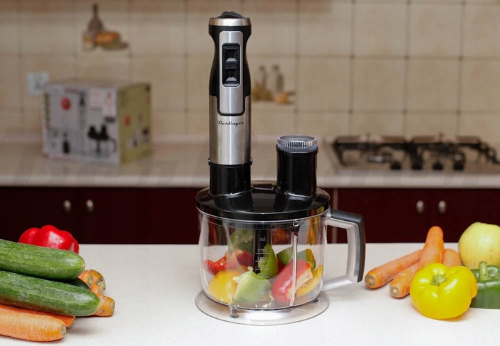 Blender ręczny robot kuchenny 1400W metalowy mikser, trzepaczki