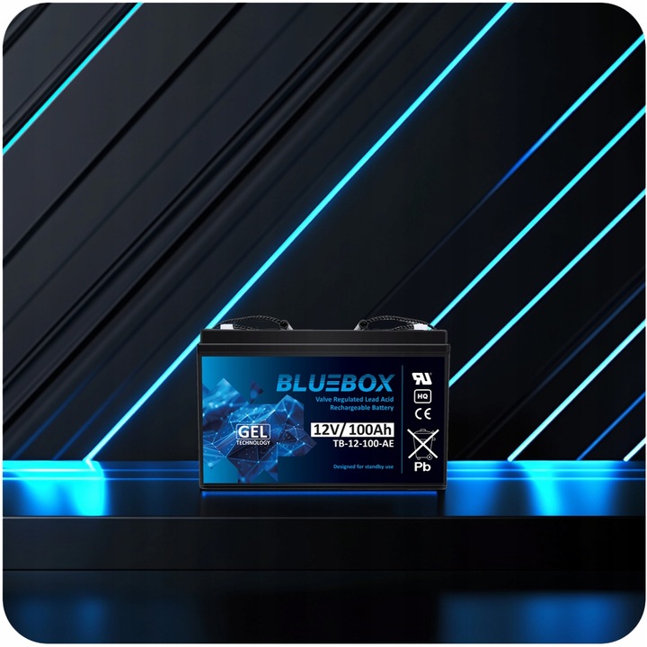 Akumulator żelowy BLUEBOX bezobsługowy UPS 12 Volt 12V 100Ah UPS