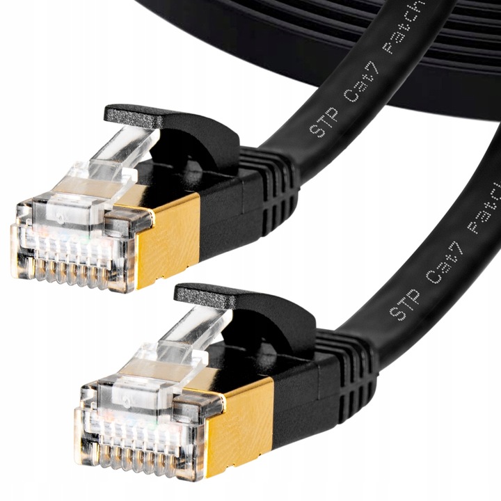 KABEL SIECIOWY LAN ETHERNET PŁASKI SFTP CAT7 5M