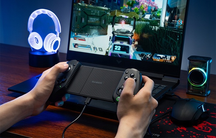 GameSir G8+ Kontroler z Uchwytem na Telefon Gamepad PC Android Hall Effect